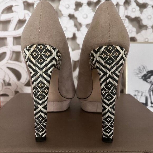 Zara beige tan nude platform heels - Picture 6 of 8